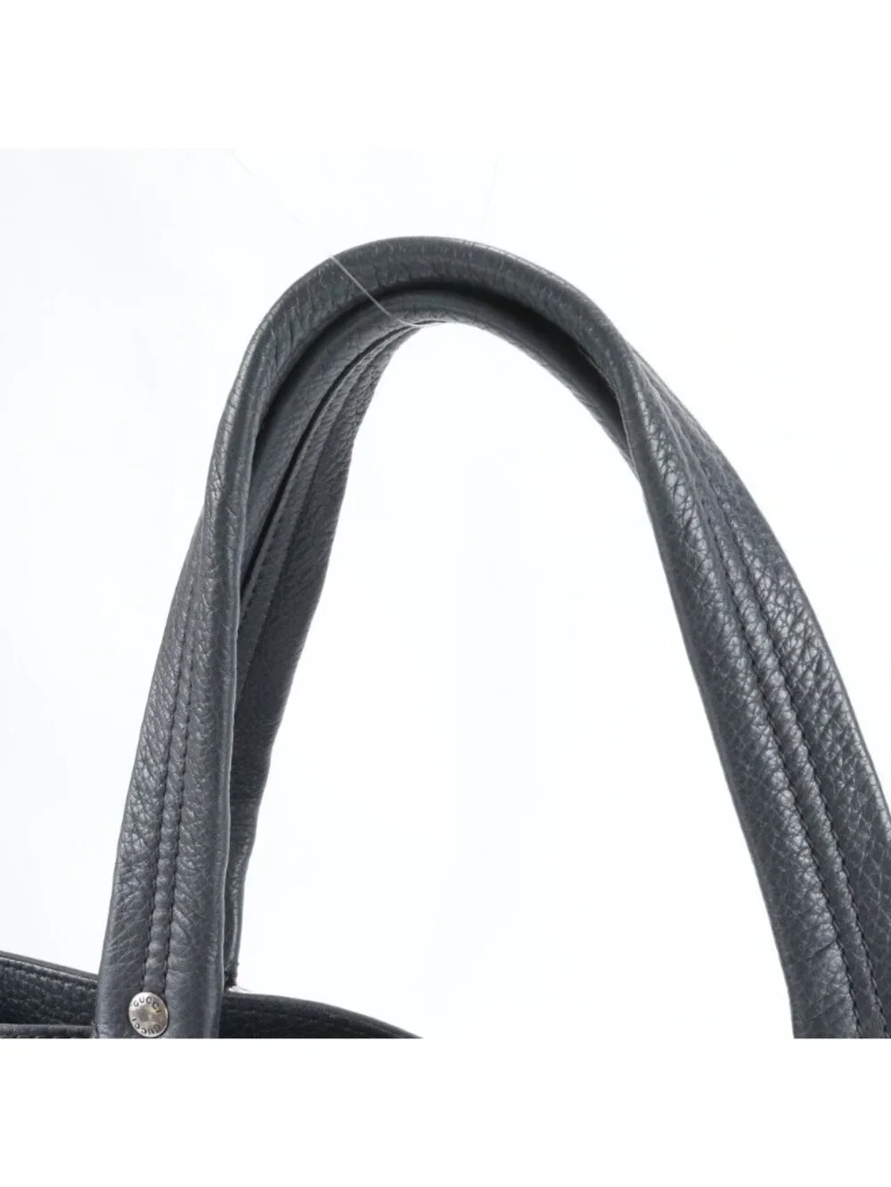 Gucci Leather Tote Shoulder Business Document Black